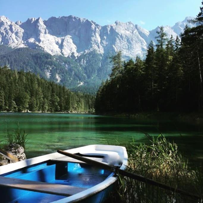 Chalet S - 5 Sterne Luxus Ferienhaus Direkt Am Eibsee Und Zugspitze Grainau Bagian luar foto