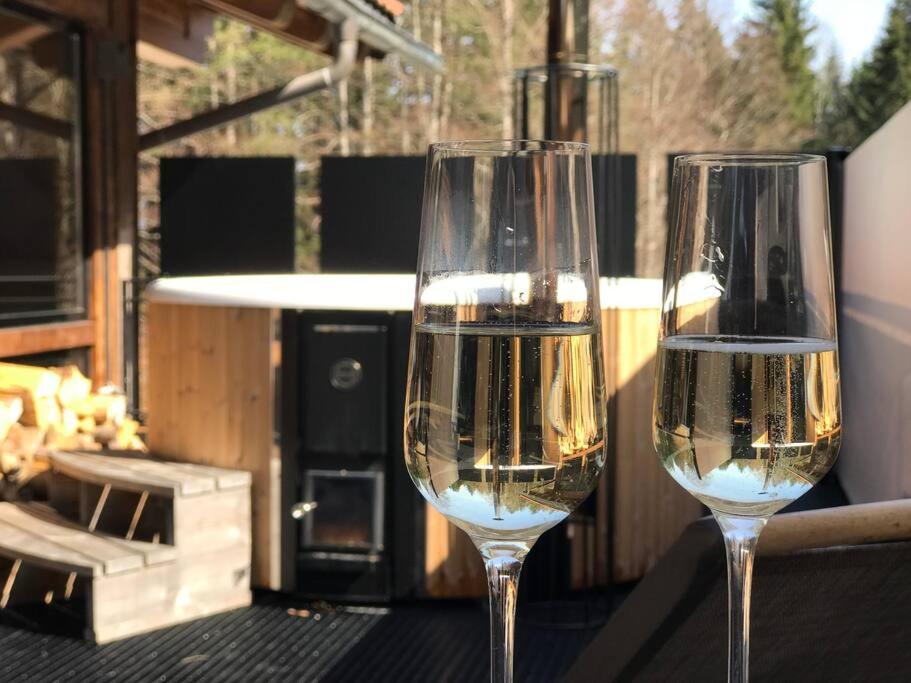 Chalet S - 5 Sterne Luxus Ferienhaus Direkt Am Eibsee Und Zugspitze Grainau Bagian luar foto